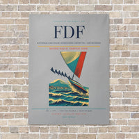 Thumbnail for Martinique Aimé Césaire International Airport FDF — Fort-de-France vertical canvas print - no frame - light gray background