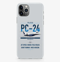 Thumbnail for Pilatus PC-24 design on light gray magsafe iphone case, for iPhone Pro Max