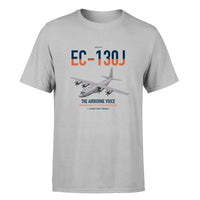 Thumbnail for EC-130J Commando Solo III design on light gray double-side t-shirt, single-side print