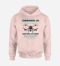 Thumbnail for Draganfly Commander 3XL design on pink hoodie single side