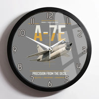 Thumbnail for A-7E Corsair II design on gray framed wall clock