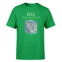 Thumbnail for Idaho Falls Regional Airport (IDA) T-Shirt single-side front print in Green | idaho-falls-regional-airport-ida-double-side-t-shirt