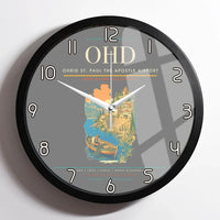 Thumbnail for Ohrid St. Paul the Apostle Airport (OHD) design on gray framed wall clock