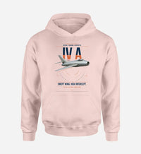 Thumbnail for Dassault Mystère IV A design on pink double-side hoodie, single-side print