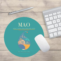 Thumbnail for Manaus - Eduardo Gomes International Airport MAO Mouse-Pad Round - Turquoise