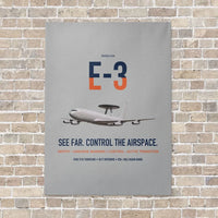 Thumbnail for E-3 Sentry AWACS vertical canvas print - no frame - light gray background