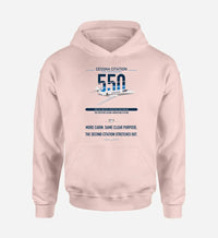 Thumbnail for Cessna Citation 550 - Citation II design on pink double-side hoodie, single-side print