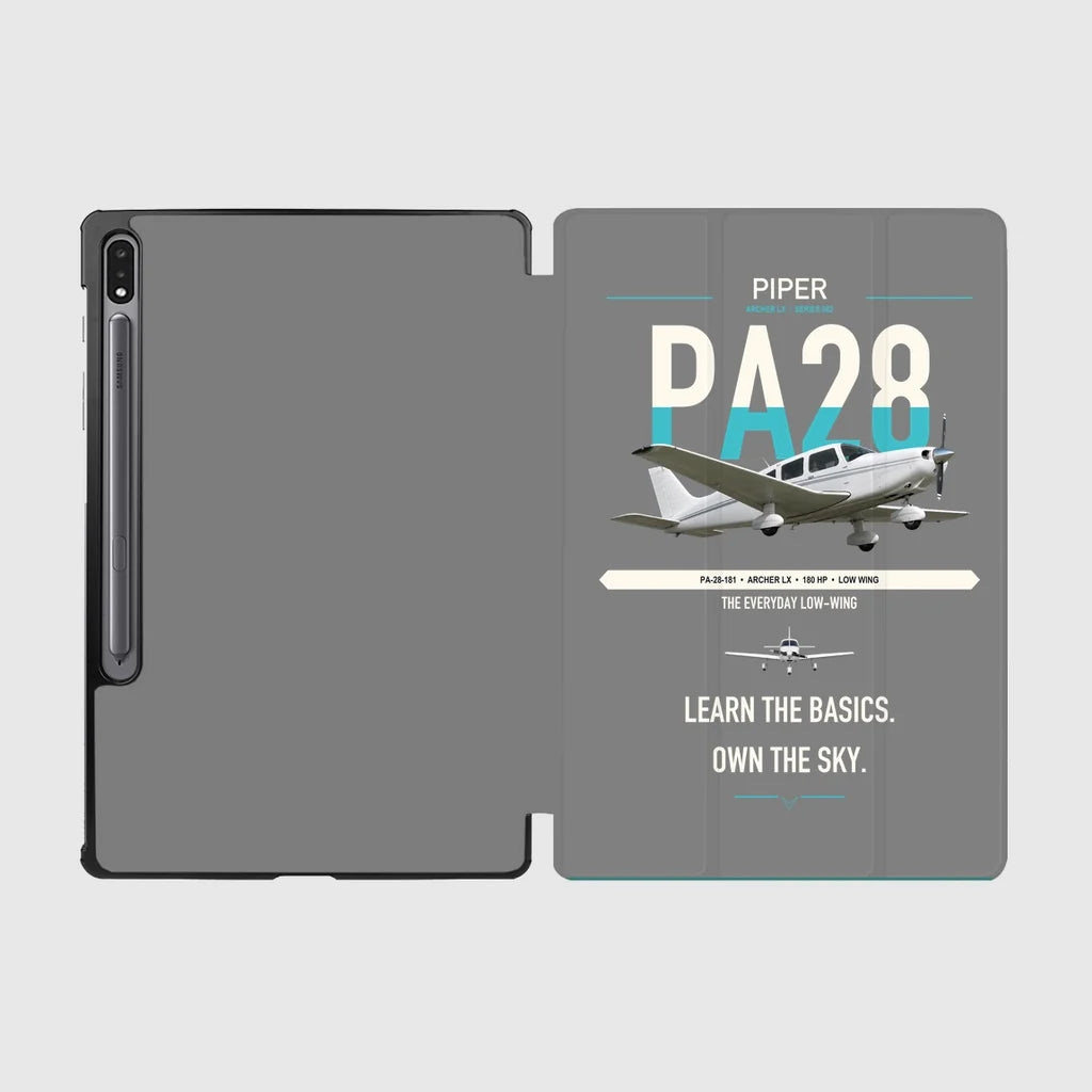 Piper PA-28-181 Archer LX design on gray samsung tablet tablet case