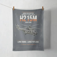 Thumbnail for Airbus H215M design on gray towel