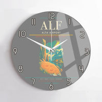 Thumbnail for Alta Airport ALF Wall-Clock No-Frame - Gray