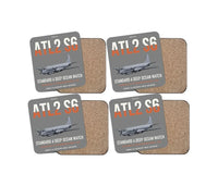 Thumbnail for Atlantique 2 Standard 6 design on gray 4 pieces set coaster