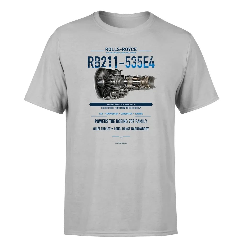 RB211-535E4 design on light gray single side
