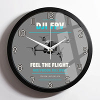 Thumbnail for DJI FPV design on gray framed wall clock