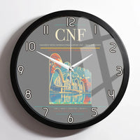 Thumbnail for Tancredo Neves International Airport (CNF) design on gray framed wall clock