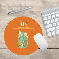 Thumbnail for Rishiri Airport (RIS) design on orange round mouse pad
