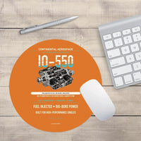 Thumbnail for IO-550 design on orange round mouse pad