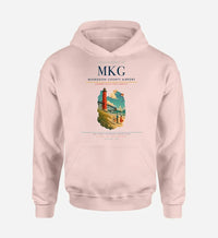 Thumbnail for Muskegon County Airport (MKG) design on pink hoodie single-side print