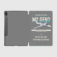 Thumbnail for Cessna Citation M2 Gen2 design on gray samsung tablet tablet case
