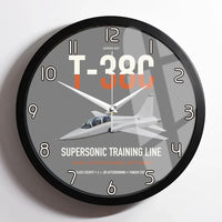Thumbnail for T-38C Talon design on gray framed wall clock