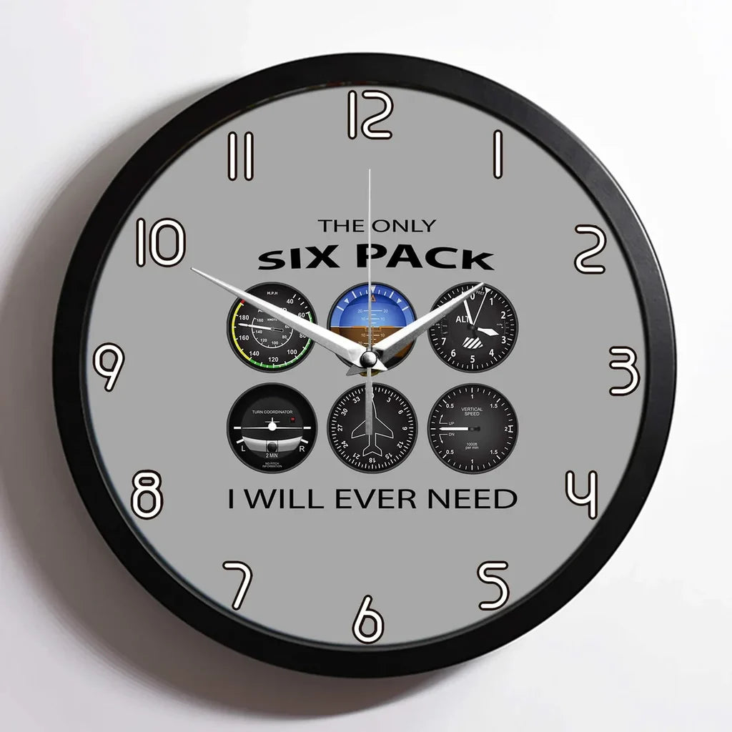 Only Six Pack I Will Wall Clock - view 7