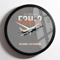 Thumbnail for F3H-2 Demon design on gray framed wall clock