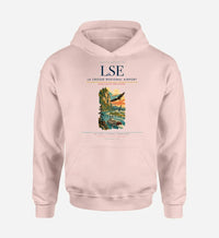 Thumbnail for La Crosse Regional Airport (LSE) design on pink hoodie single-side print