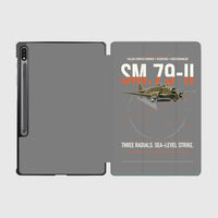 Thumbnail for Savoia-Marchetti SM.79-II Sparviero design on gray samsung tablet tablet case
