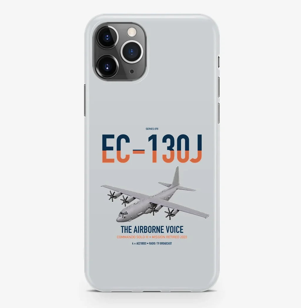 EC-130J Commando Solo III design on light gray magsafe iphone case, for iPhone Pro Max