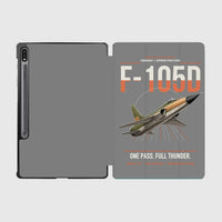 Thumbnail for F-105D Thunderchief design on gray samsung tablet tablet case