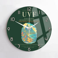 Thumbnail for Hewanorra International Airport UVF Wall-Clock No-Frame - Dark Green