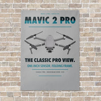Thumbnail for DJI Mavic 2 Pro vertical canvas print - no frame - light gray background