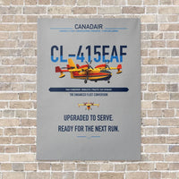 Thumbnail for Canadair CL-415EAF vertical canvas print - no frame - light gray background