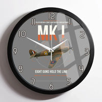 Thumbnail for Hawker Hurricane Mk I design on gray framed wall clock