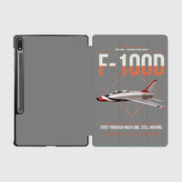 Thumbnail for F-100D Super Sabre design on gray samsung tablet tablet case
