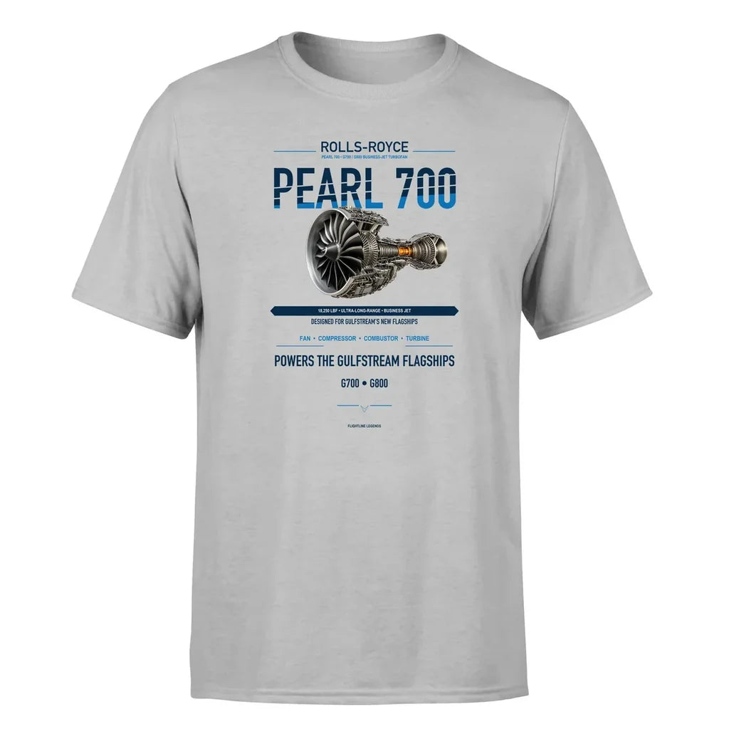 Pearl 700 design on light gray single side