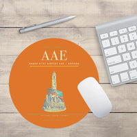 Thumbnail for Rabah Bitat Airport (AAE) design on orange round mouse pad