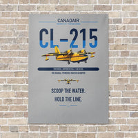 Thumbnail for Canadair CL-215 vertical canvas print - no frame - light gray background