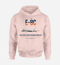Thumbnail for E-8C Joint STARS design on pink double-side hoodie, single-side print