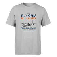 Thumbnail for C-123K Provider design on light gray double-side t-shirt, single-side print
