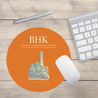 Thumbnail for Bukhara International Airport BHK Mouse-Pad Round - Orange