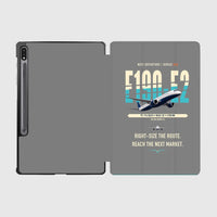 Thumbnail for Embraer E190-E2 design on gray samsung tablet tablet case