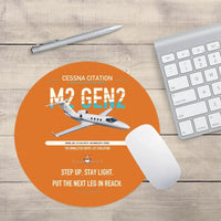 Thumbnail for Cessna Citation M2 Gen2 design on orange round mouse pad
