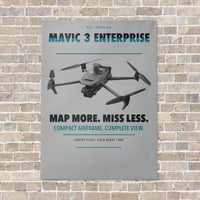 Thumbnail for DJI Mavic 3 Enterprise vertical canvas print - no frame - light gray background