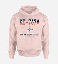 Thumbnail for Boeing KC-767A design on pink double-side hoodie, single-side print
