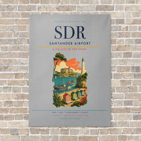 Thumbnail for Santander Airport SDR vertical canvas print - no frame - light gray background