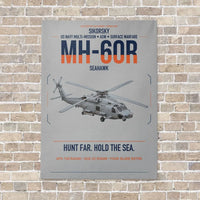 Thumbnail for Sikorsky MH-60R Seahawk vertical canvas print - no frame - light gray background