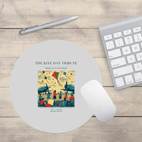 Thumbnail for VINTAGE G4434 - The Kite Day Tribute - Designed Mouse Pads design on lightgray round