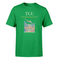 Thumbnail for Toncontín International Airport (TGU) T-Shirt single-side front print in Green | toncontín-international-airport-tgu-double-side-t-shirt