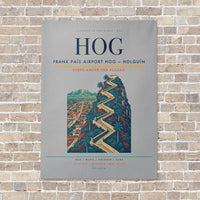 Thumbnail for Frank País Airport HOG — Holguín vertical canvas print - no frame - light gray background