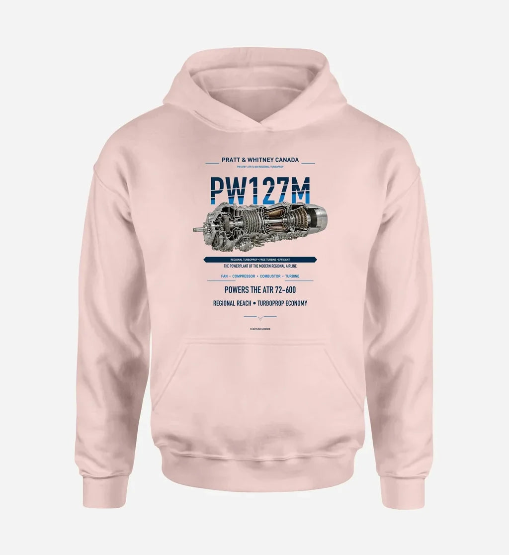 PW127M design on pink hoodie single side